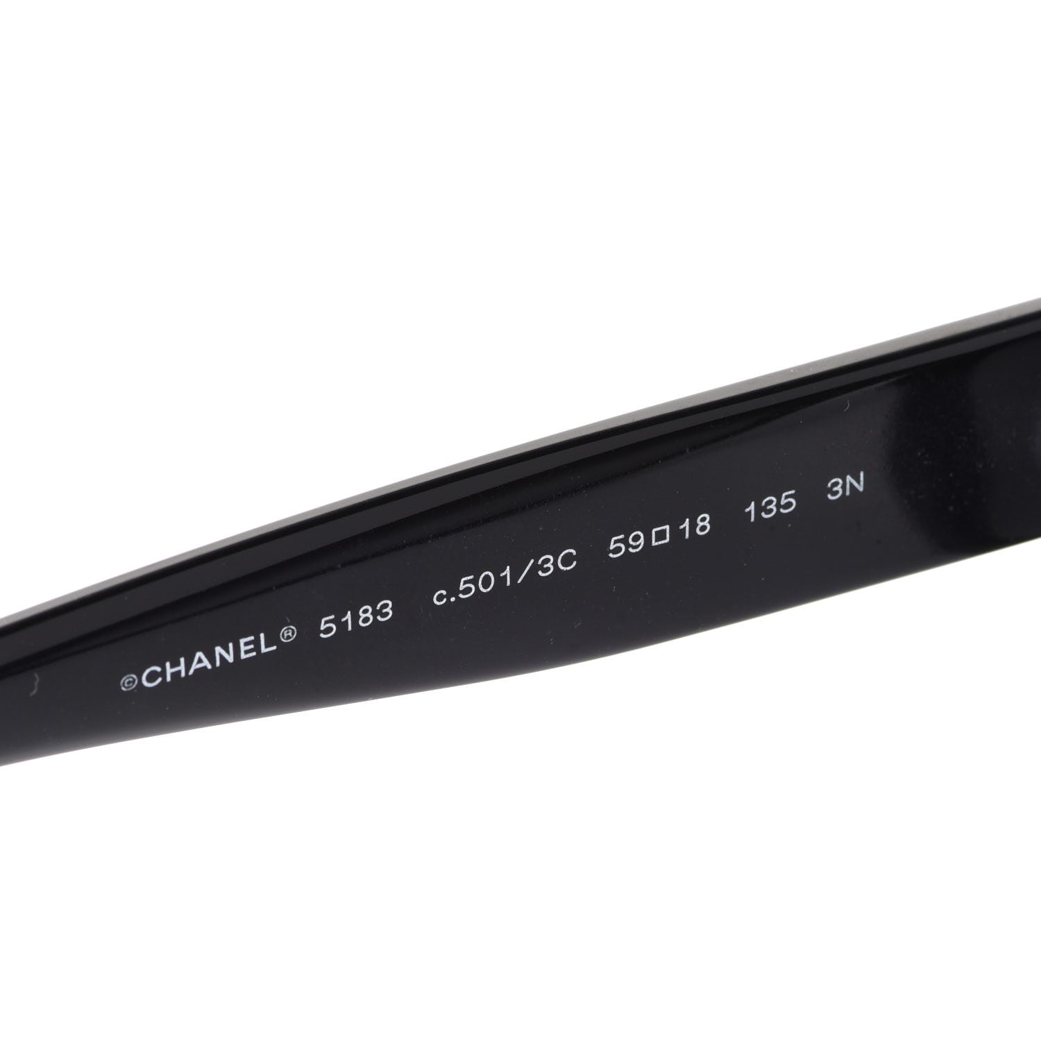 Chanel Acetate CC Sunglasses 5183 Black 5 of 7