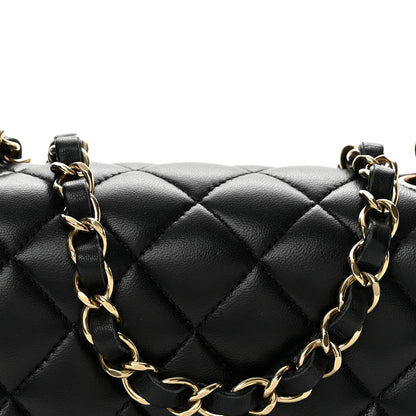 Chanel Lambskin Quilted Mini Square Flap Black 8 of 13
