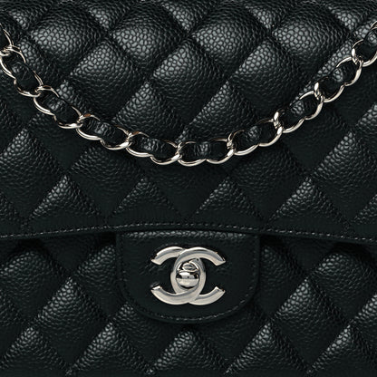 Chanel Caviar Quilted Medium Double Flap Black 8 of 11