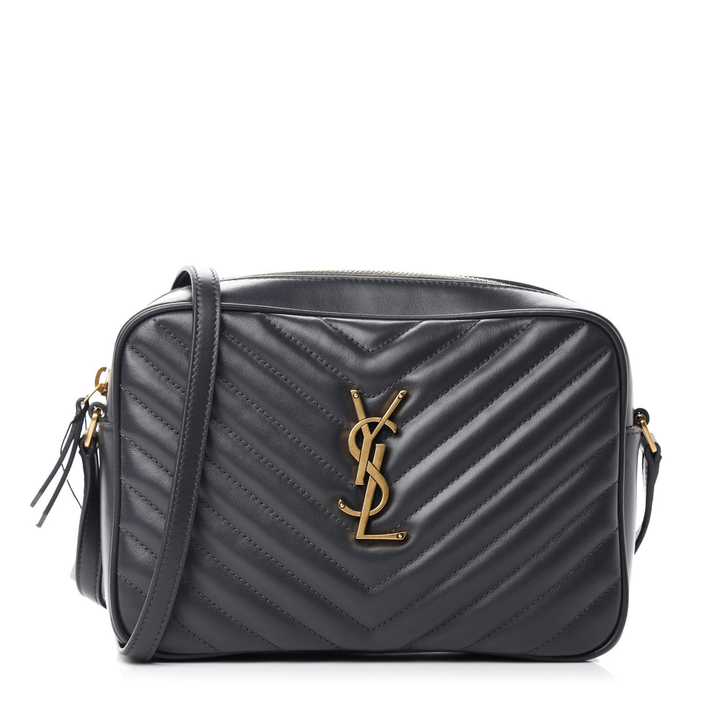 Calfskin Matelasse Monogram Lou Camera Bag Dark Smog