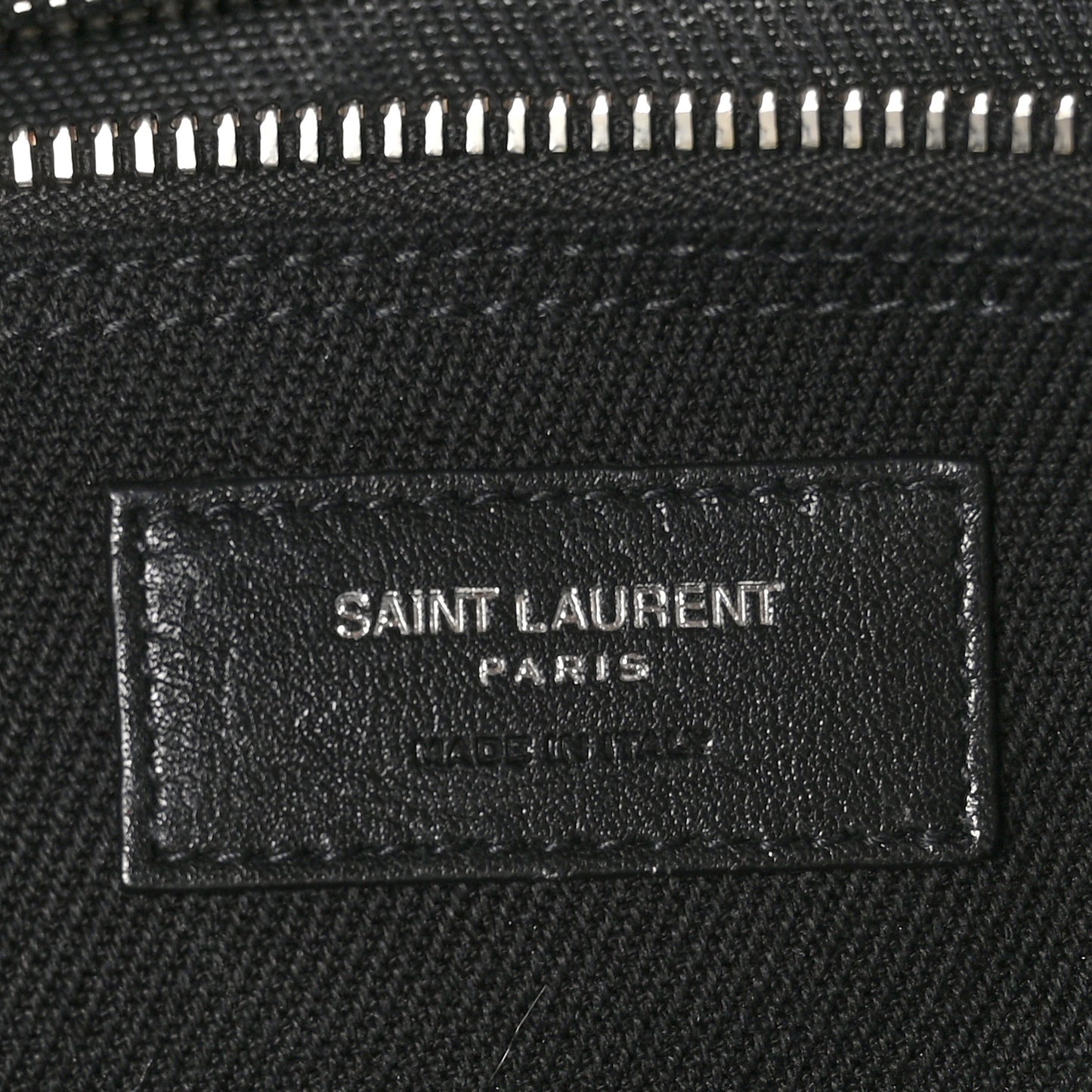 Linen Calfskin Rive Gauche Tote Black