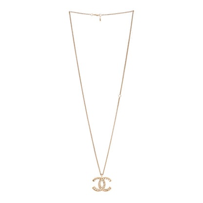 Chanel Pearl CC Pendant Necklace Gold 3 of 5