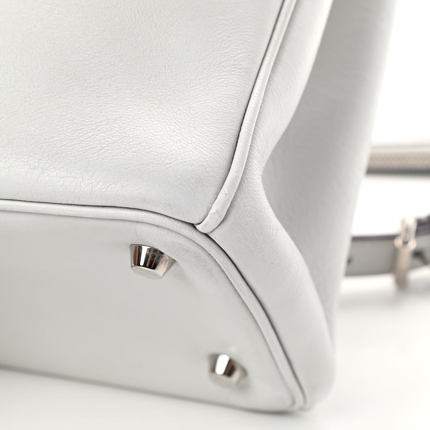 Smooth Calfskin Large Diorissimo Tote White