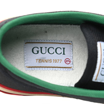 Gucci Canvas Web Womens 1977 Tennis Sneakers 37.5 Black 7 of 9