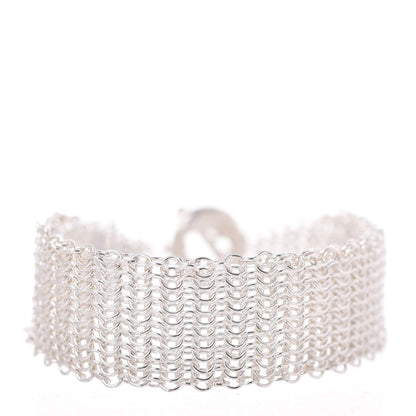 Tiffany Sterling Silver Elsa Peretti Sevillana Mesh Toggle Bracelet 1 of 4