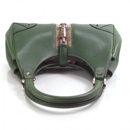 Gucci Leather Medium Bardot Green 5 of 12