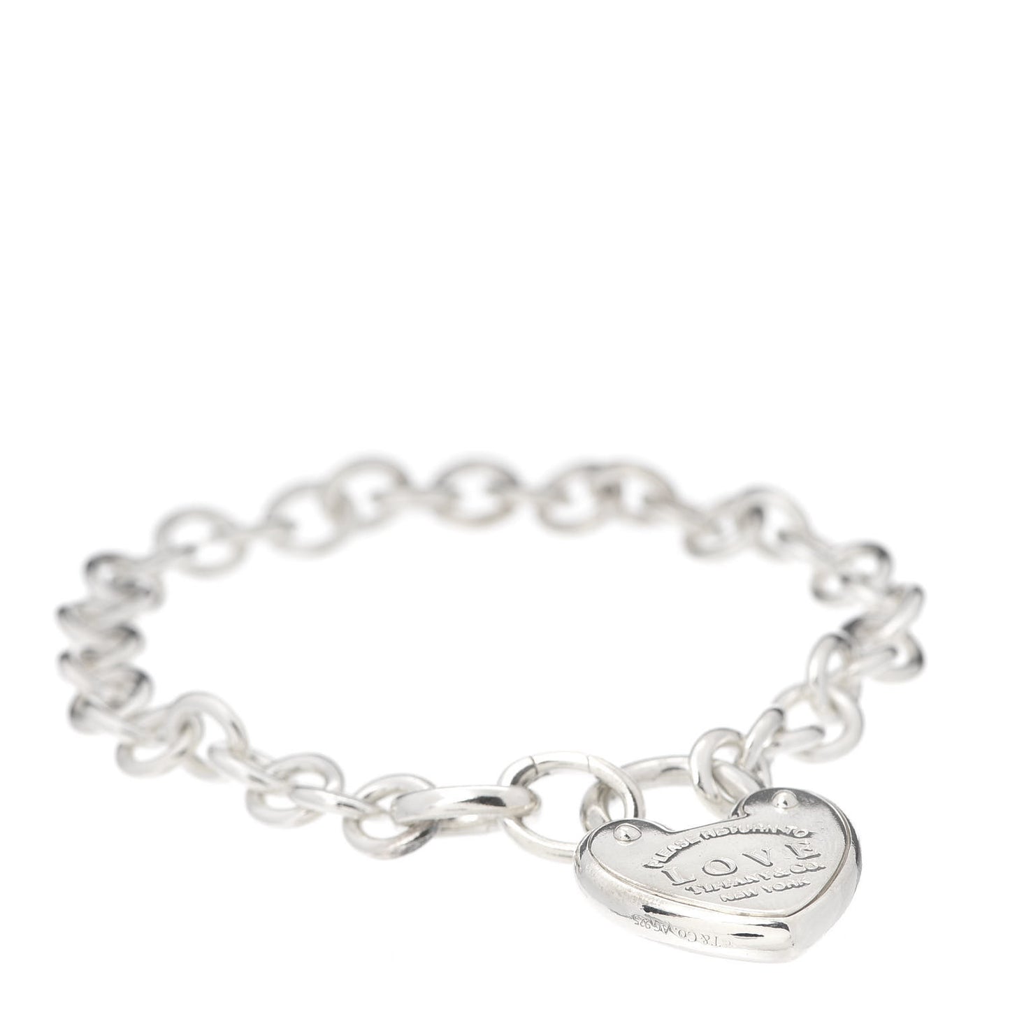Sterling Silver Return to Love Lock Bracelet