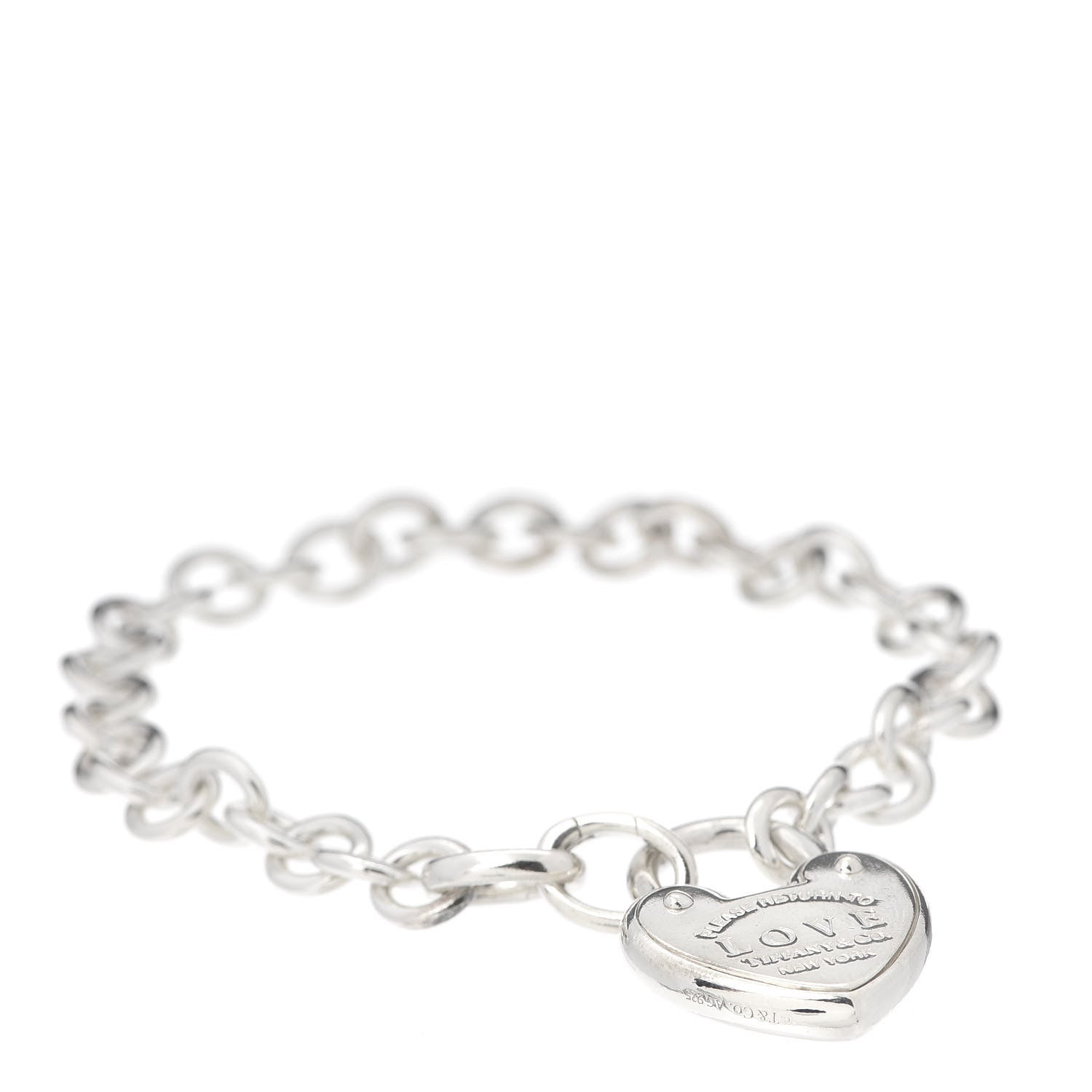 Tiffany Sterling Silver Return to Love Lock Bracelet 1 of 4