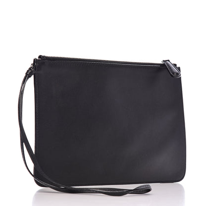 Christian Dior Calfskin Diorissimo Pouch Black 3 of 11