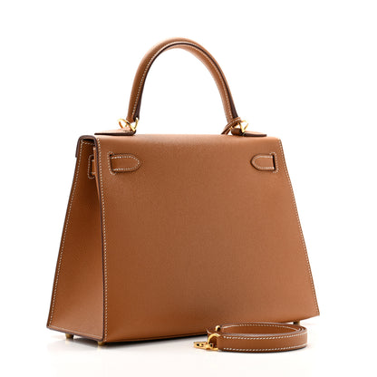 Hermes Epsom Kelly Sellier 28 Gold 2 of 10