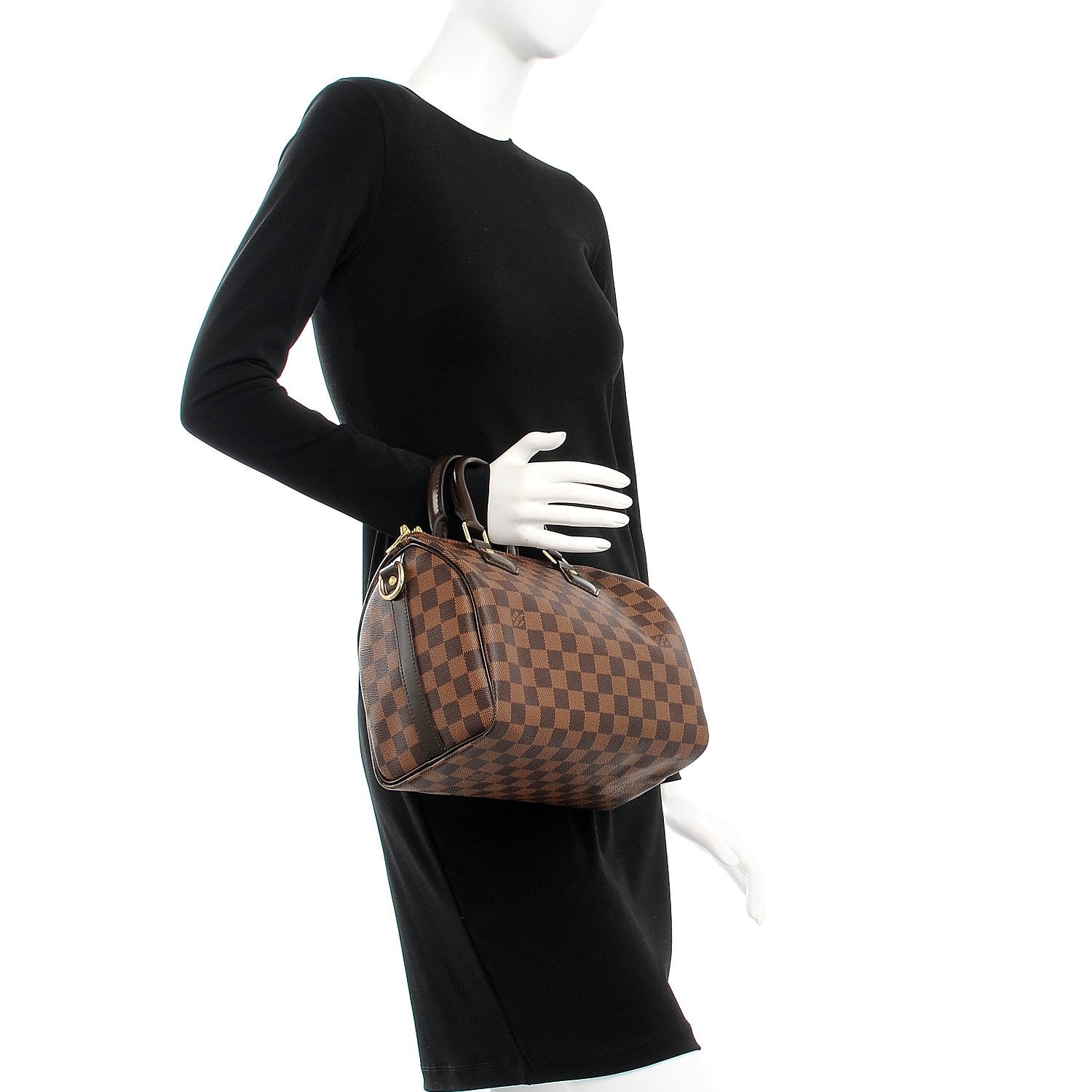 Louis Vuitton Damier Ebene Speedy Bandouliere 25 3 of 8