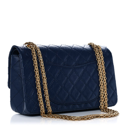 Chanel Aged Calfskin Quilted 2.55 Reissue 225 Flap Navy 3 of 13