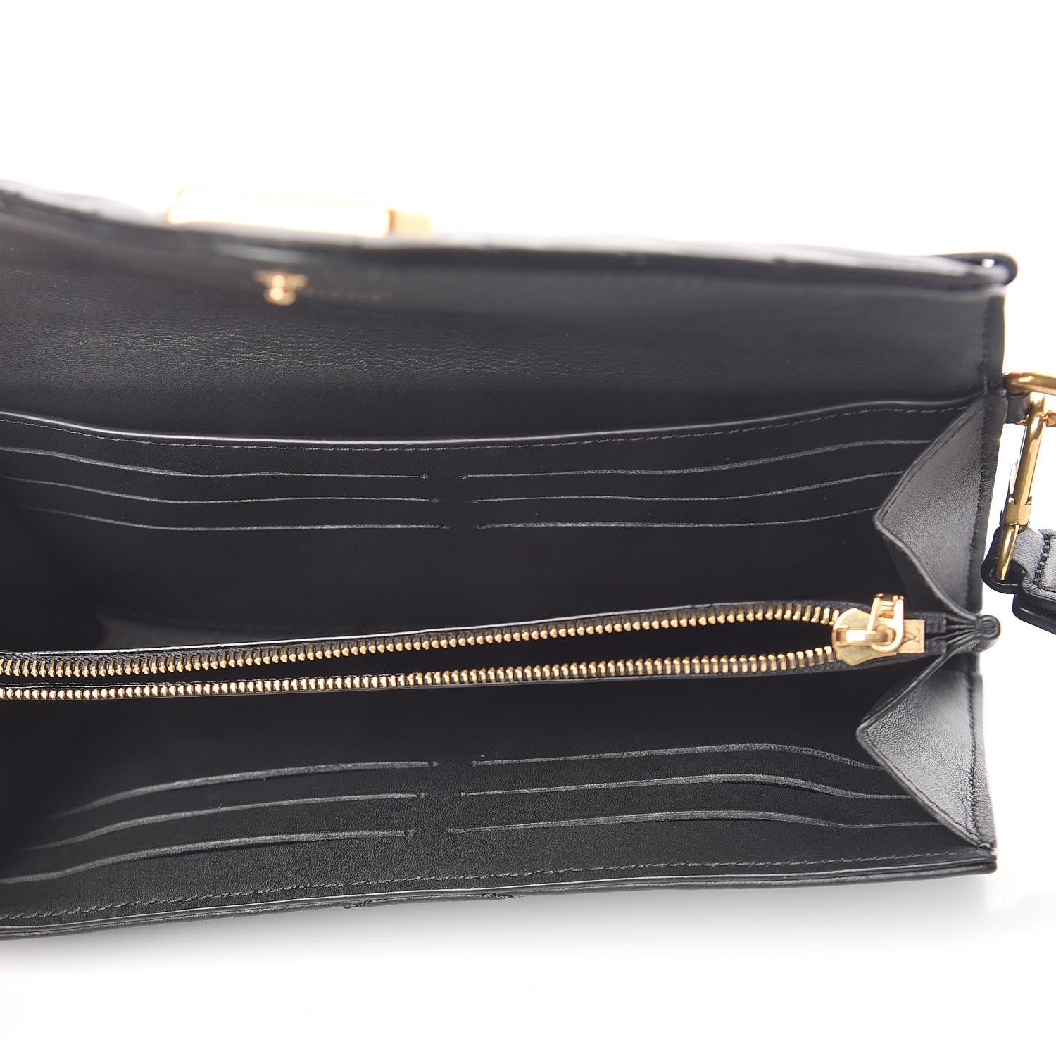 Louis Vuitton Calfskin New Wave Long Wallet Black 5 of 12