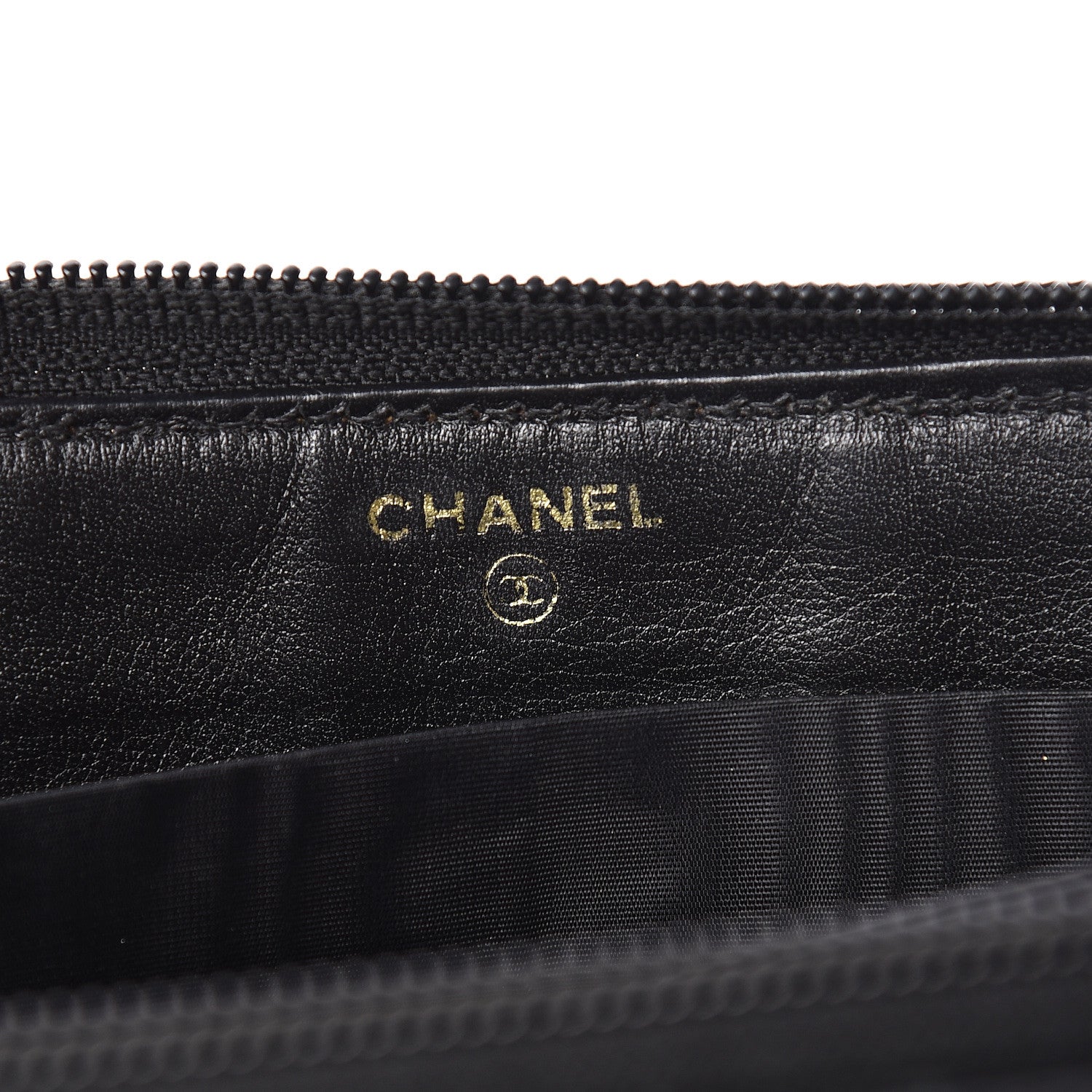 Chanel Caviar Timeless CC Zip Around Wallet Black 6 of 11