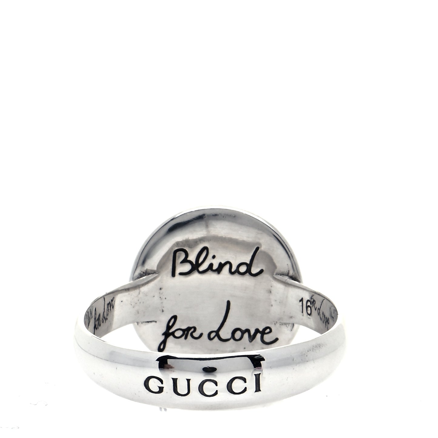 Sterling Silver Blind for Love Mystic Cat Ring 55 7.25