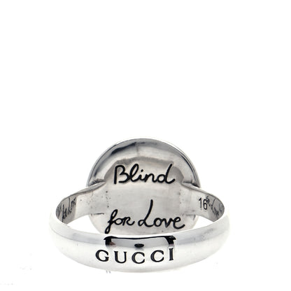 Gucci Sterling Silver Blind for Love Mystic Cat Ring 55 7.25 3 of 4