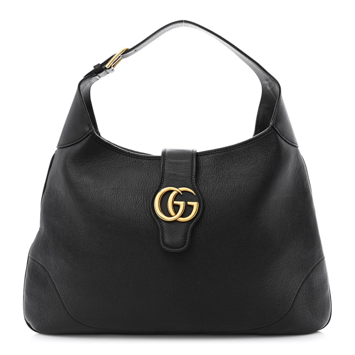 Goatskin Large Aphrodite Shoulder Bag Black