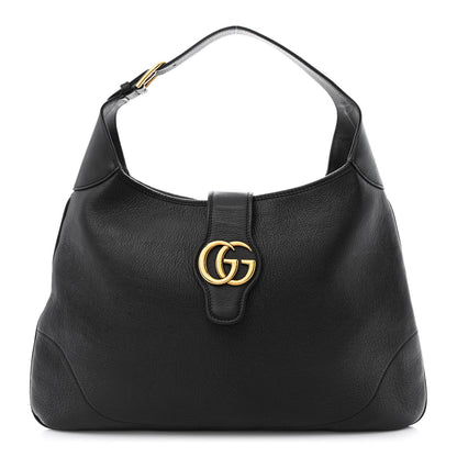 Gucci Goatskin Large Aphrodite Shoulder Bag Black 1 of 14