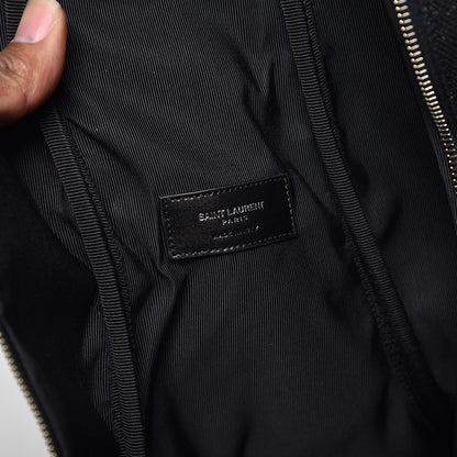 Saint Laurent Glitter Canvas Guitar Case Black 6 of 7