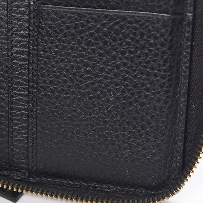 Gucci Pebbled Calfskin Zip Around Wallet Black 9 of 11
