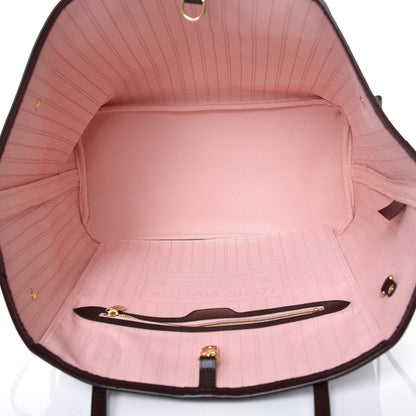 Louis Vuitton Damier Ebene Neo Neverfull MM Rose Ballerine 5 of 9