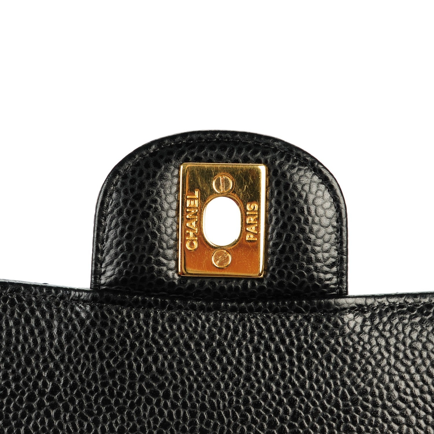 Chanel Caviar Quilted Medium Double Flap Black 8 of 9