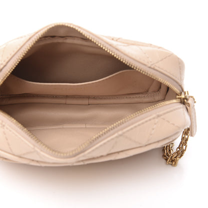 Chanel Aged Calfskin Quilted Mini Reissue Camera Case Beige Clair 5 of 10
