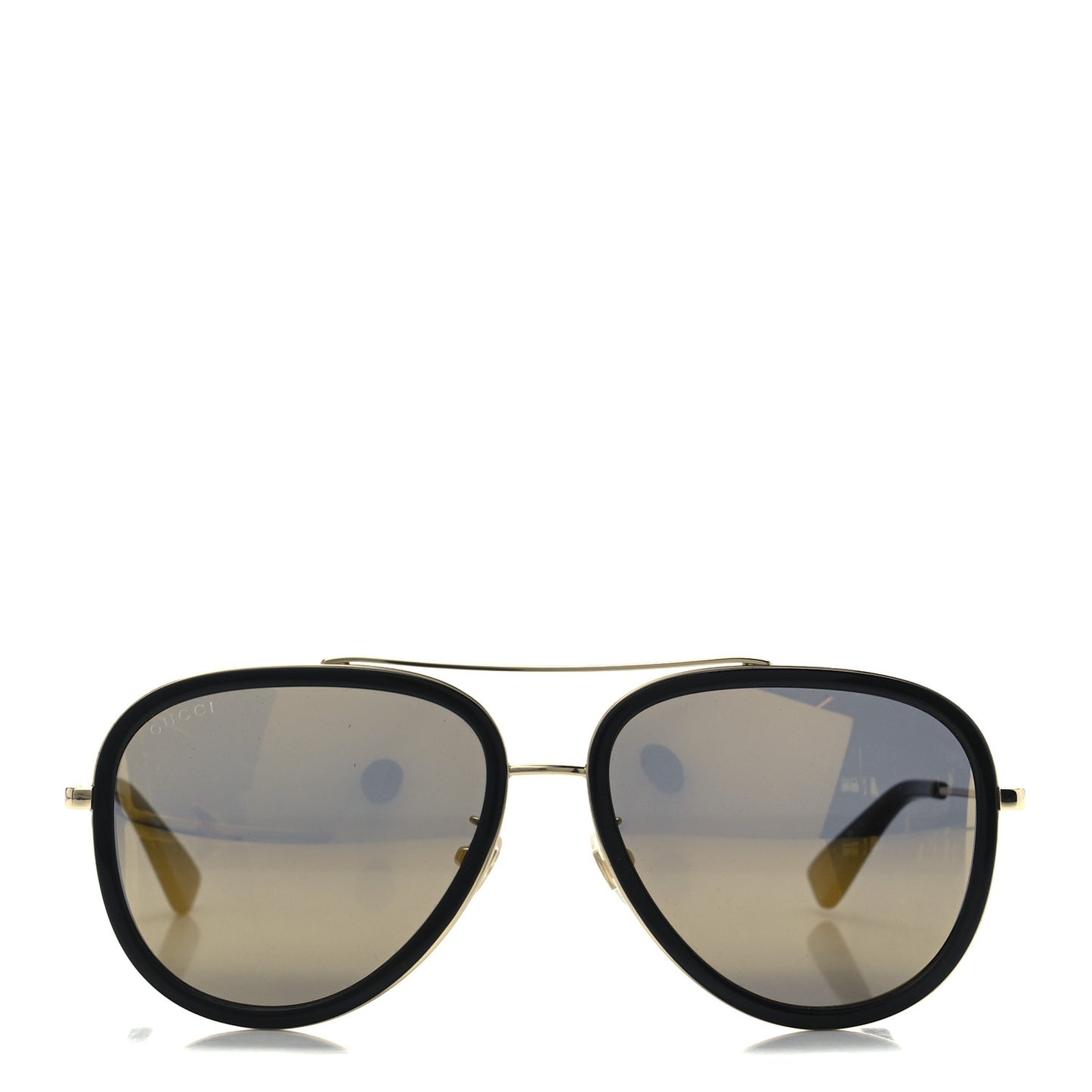 Aviator Sunglasses GG0062S Black Gold