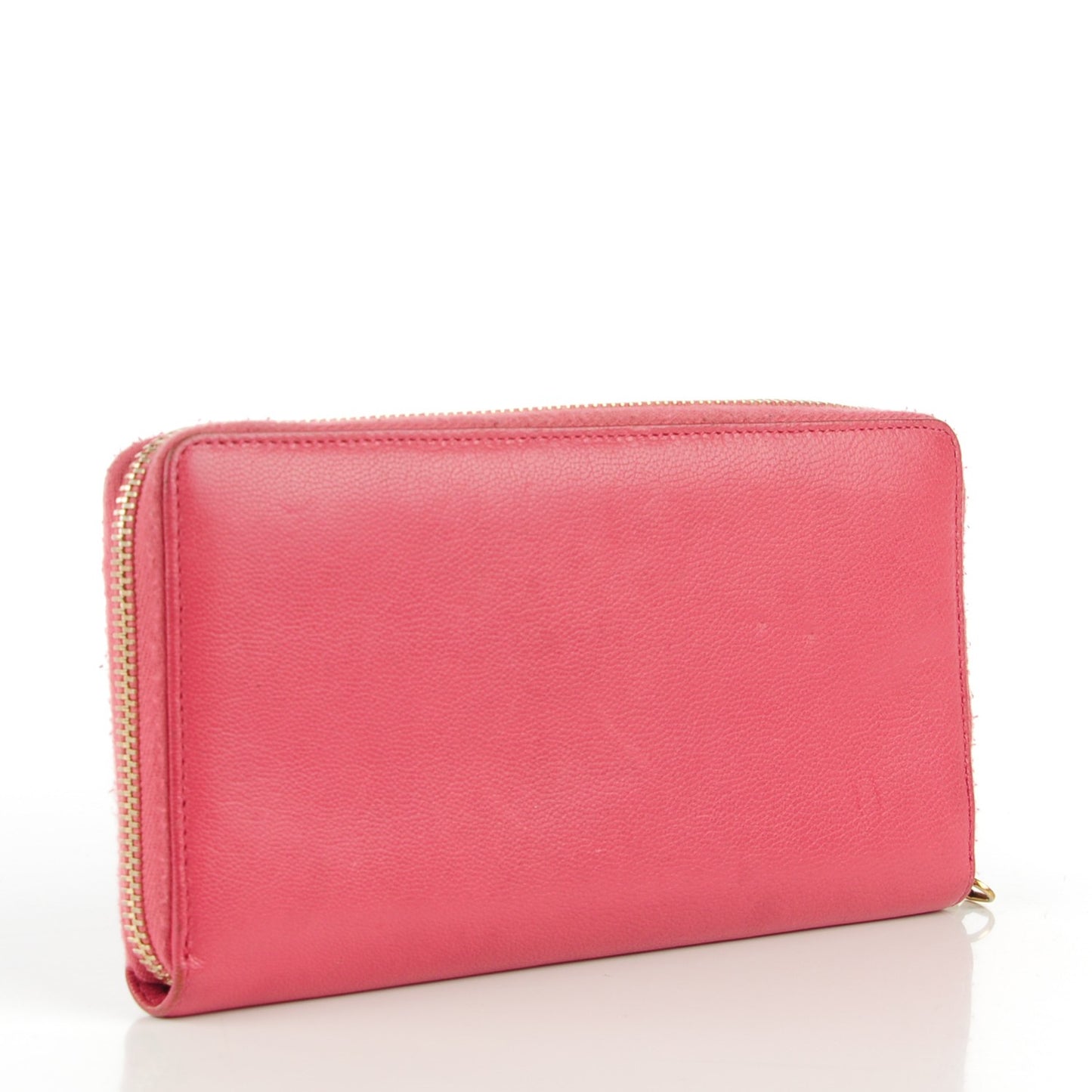 Chevre Belle De Jour Zip Around Wallet Pink