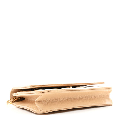 Chanel Caviar Quilted Wallet on Chain WOC Beige 7 of 21