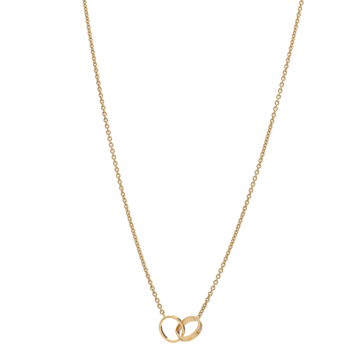 Cartier 18K Yellow Gold Interlocking LOVE Necklace 1 of 3