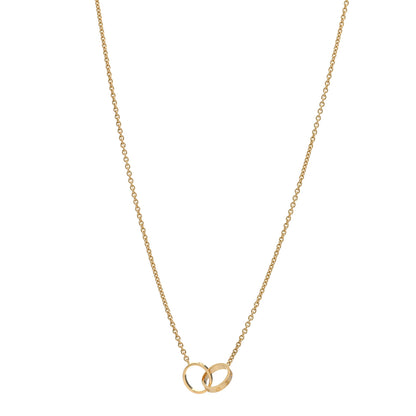 Cartier 18K Yellow Gold Interlocking LOVE Necklace 1 of 3