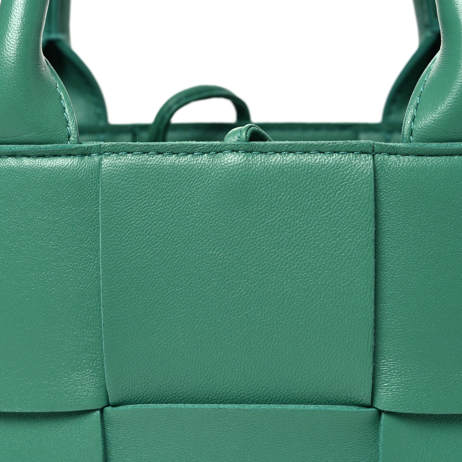 Bottega Veneta Lambskin Maxi Intreccio Candy Arco Tote Mermaid 8 of 10