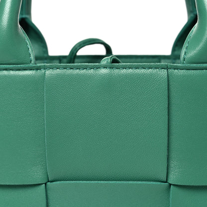 Bottega Veneta Lambskin Maxi Intreccio Candy Arco Tote Mermaid 8 of 10