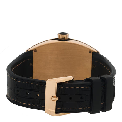 Franck Muller 18K Rose Gold Alligator 45mm Vanguard Black Automatic Watch V45SCDT 3 of 5