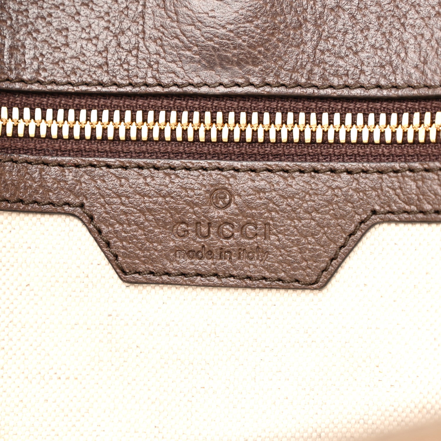 Gucci Monogram Jumbo GG Textured Dollar Calfskin Web Tote Bag Camel Ebony New Acero 6 of 15