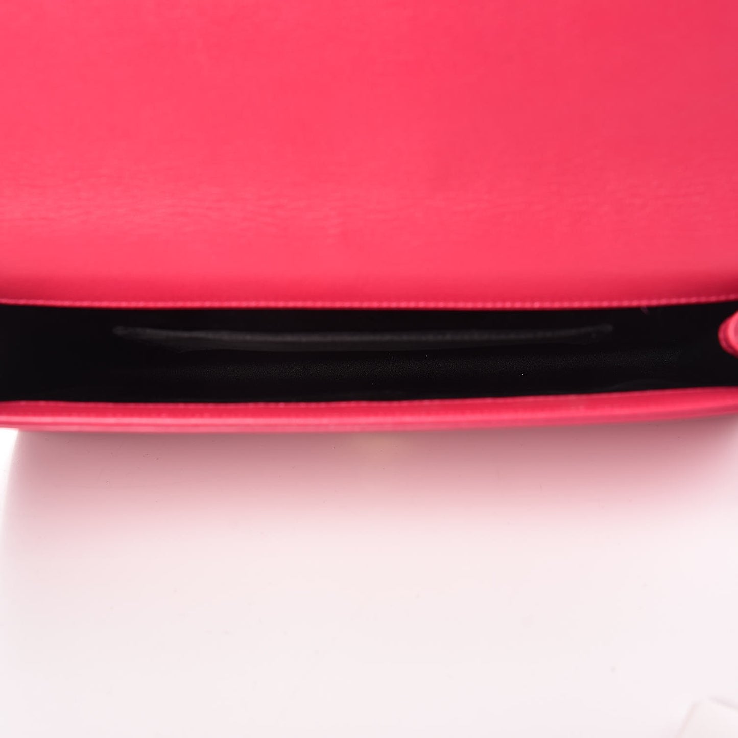 Goatskin Monogram Large Belle De Jour Clutch Lipstick Fuchsia