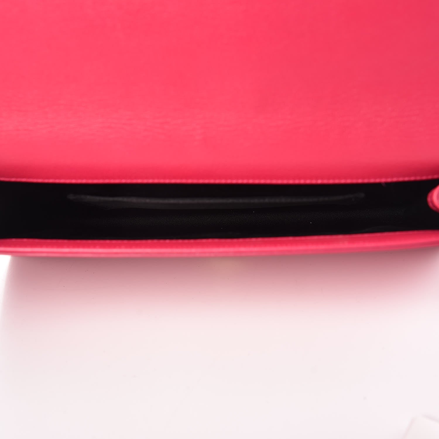 Saint Laurent Goatskin Monogram Large Belle De Jour Clutch Lipstick Fuchsia 5 of 8