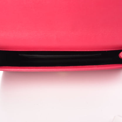 Saint Laurent Goatskin Monogram Large Belle De Jour Clutch Lipstick Fuchsia 5 of 8