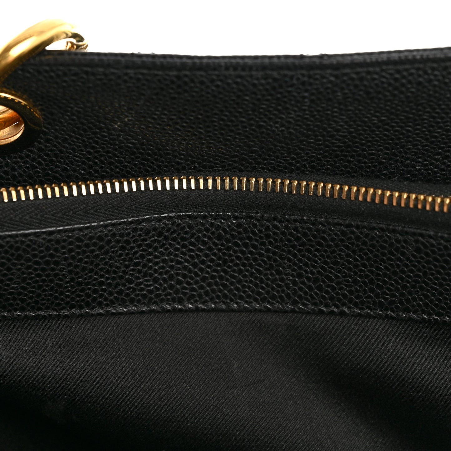 Caviar Quilted Grand Shopping Tote GST Black