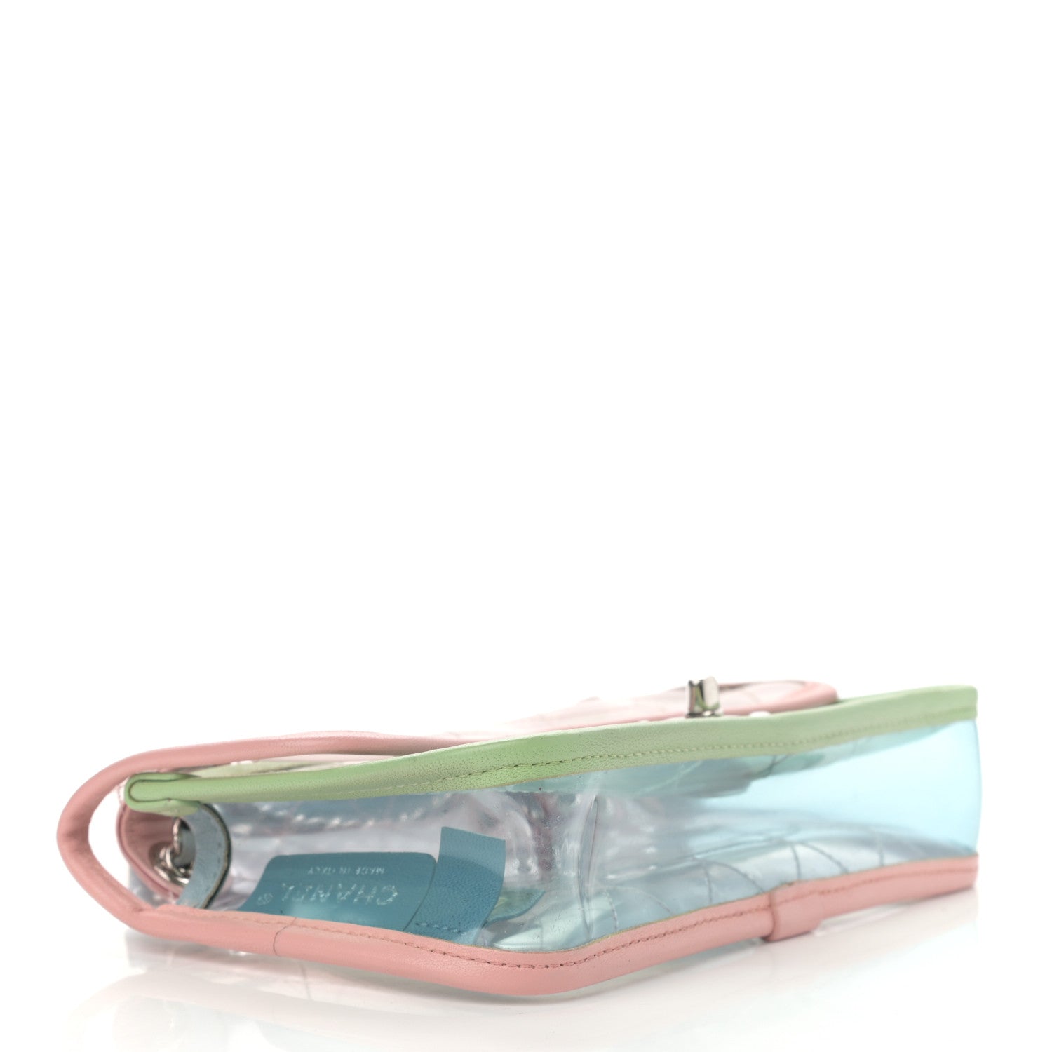 Chanel Lambskin PVC Quilted Mini Coco Splash Flap Blue Green 4 of 10