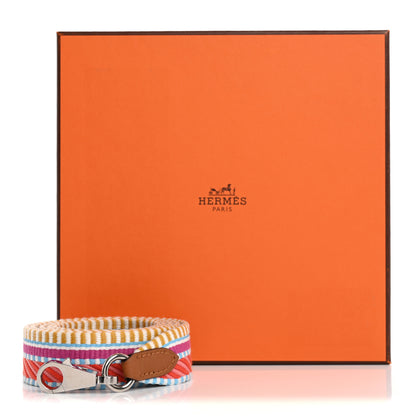 Hermes Toile Swift 25mm Sangle Cavale Shoulder Strap Magnolia Cappucine 5 of 5