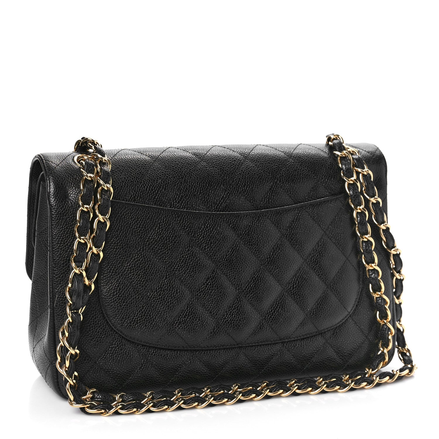 Chanel Caviar Quilted Jumbo Double Flap Black 3 of 12