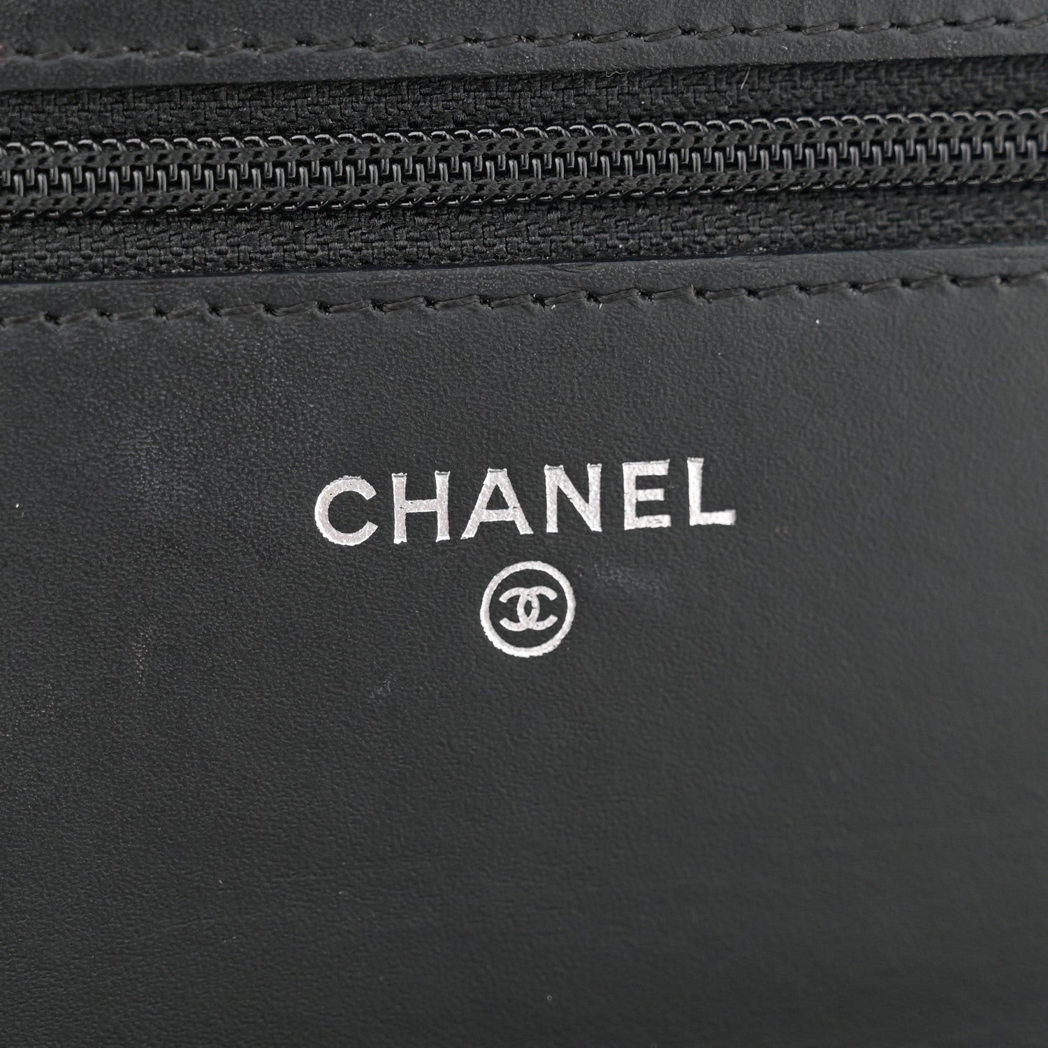 Chanel Patent Quilted Wallet On Chain WOC Black 6 of 17