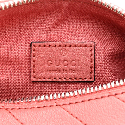 Gucci Sakai Be Green Calfskin Diagonal Stitched Mini Blondie Barrel Shoulder Bag Pink 6 of 10