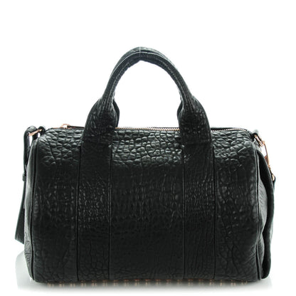 Alexander Wang Pebbled Lambskin Rocco Black Rose Gold Hardware 1 of 7