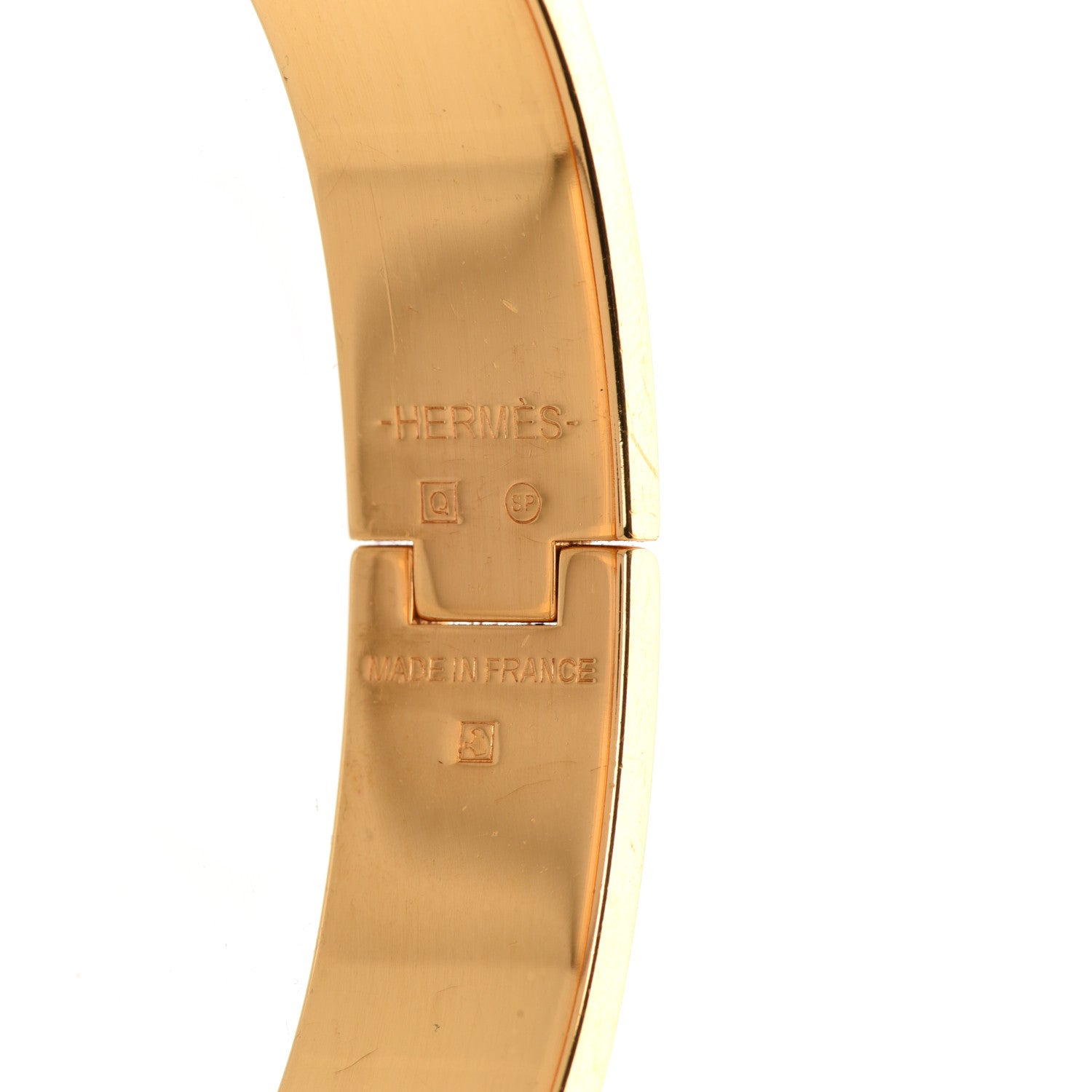 Hermes Enamel Narrow Clic Clac H Bracelet PM White 4 of 5