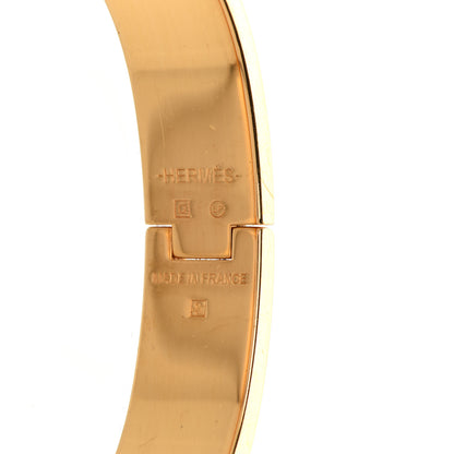 Hermes Enamel Narrow Clic Clac H Bracelet PM White 4 of 5