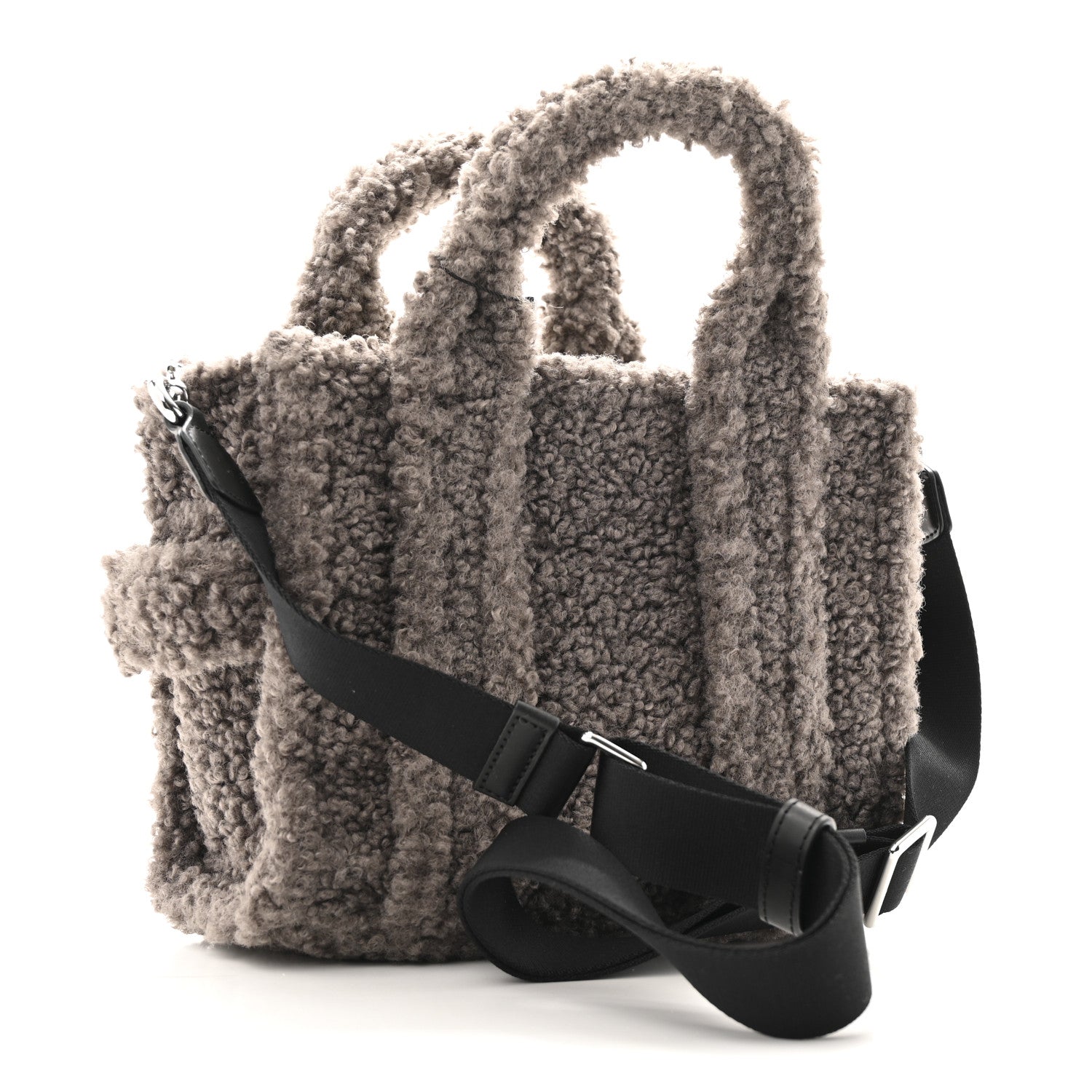 Marc Jacobs Polyester Cotton The Teddy Traveler Tote Bag Grey 3 of 10