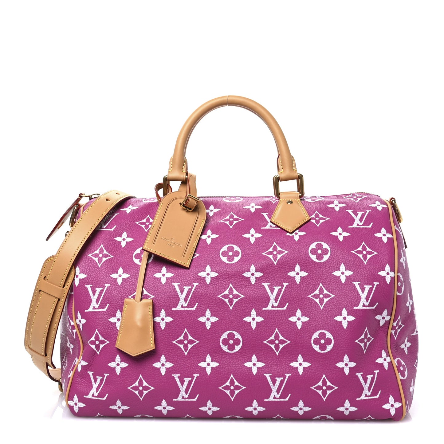 Calfskin Monogram Speedy P9 Bandouliere 40 Agate